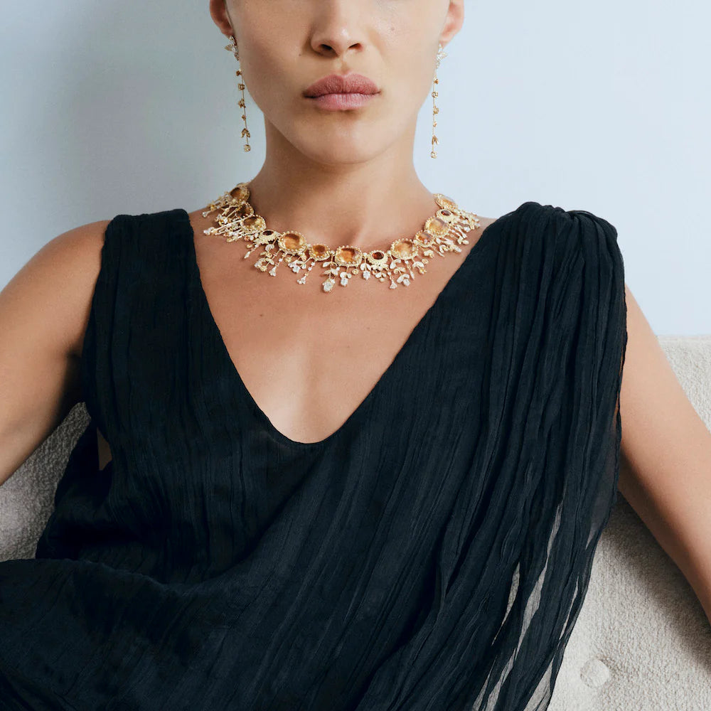 ジャルダン ピエールリ シトリン ネックレス