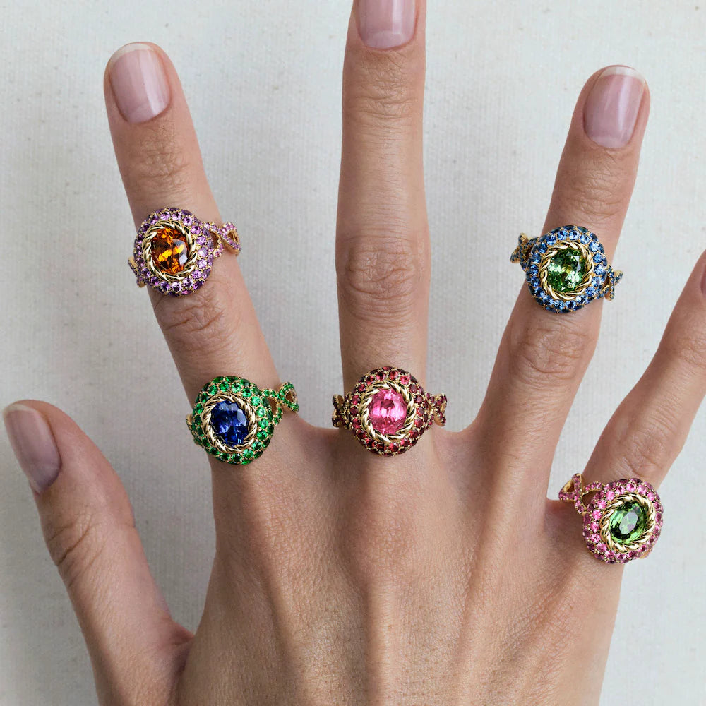 カラークイーン ピンク キャデラック リング