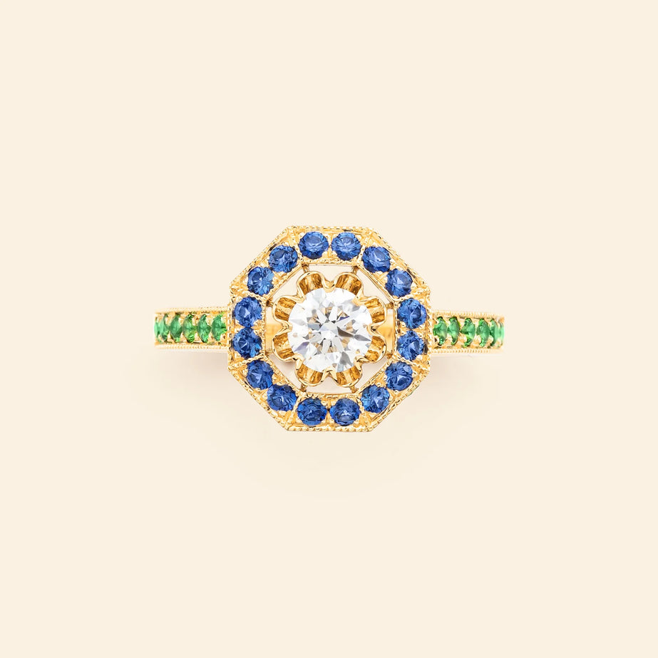 ヴェローナ リング ブルーベルベット