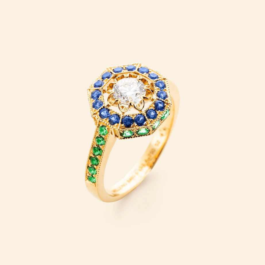 ヴェローナ リング ブルーベルベット