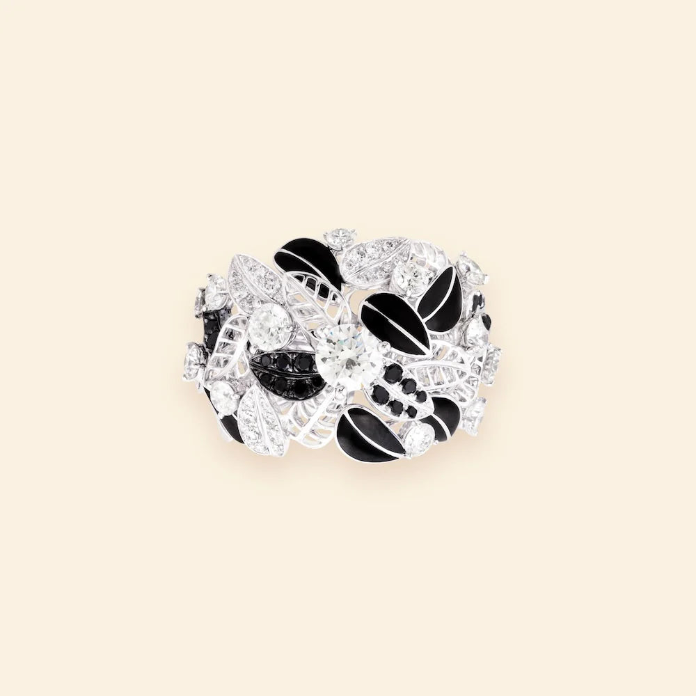 フォリオ リング ブラック＆ホワイト