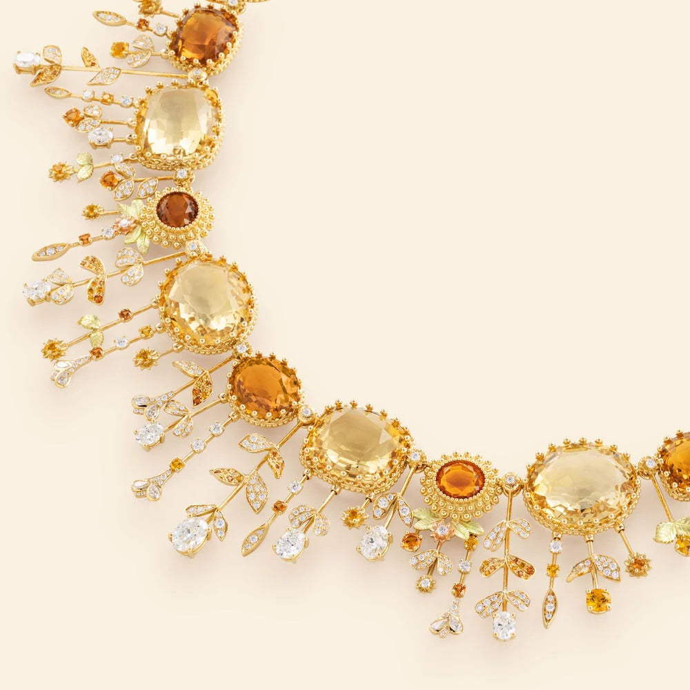 ジャルダン ピエールリ シトリン ネックレス