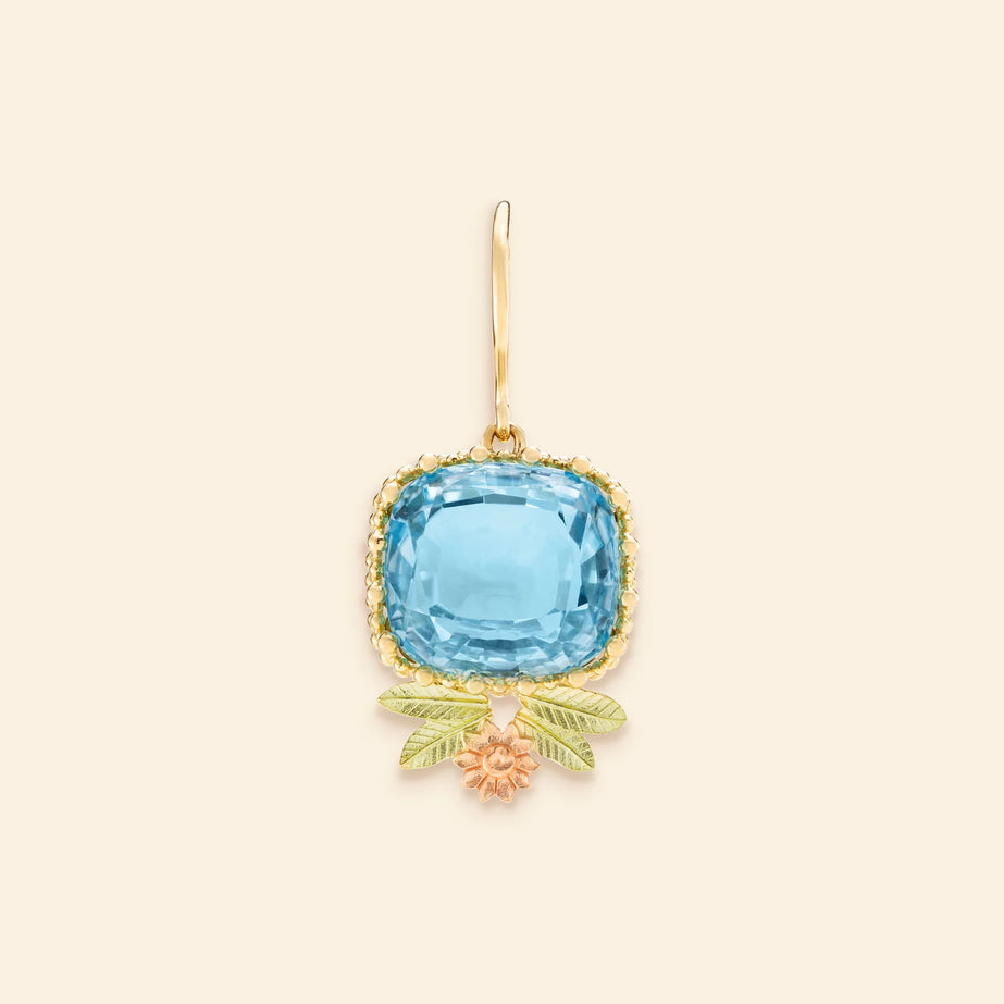 ピエールリ イヤリング ブルー ダウン