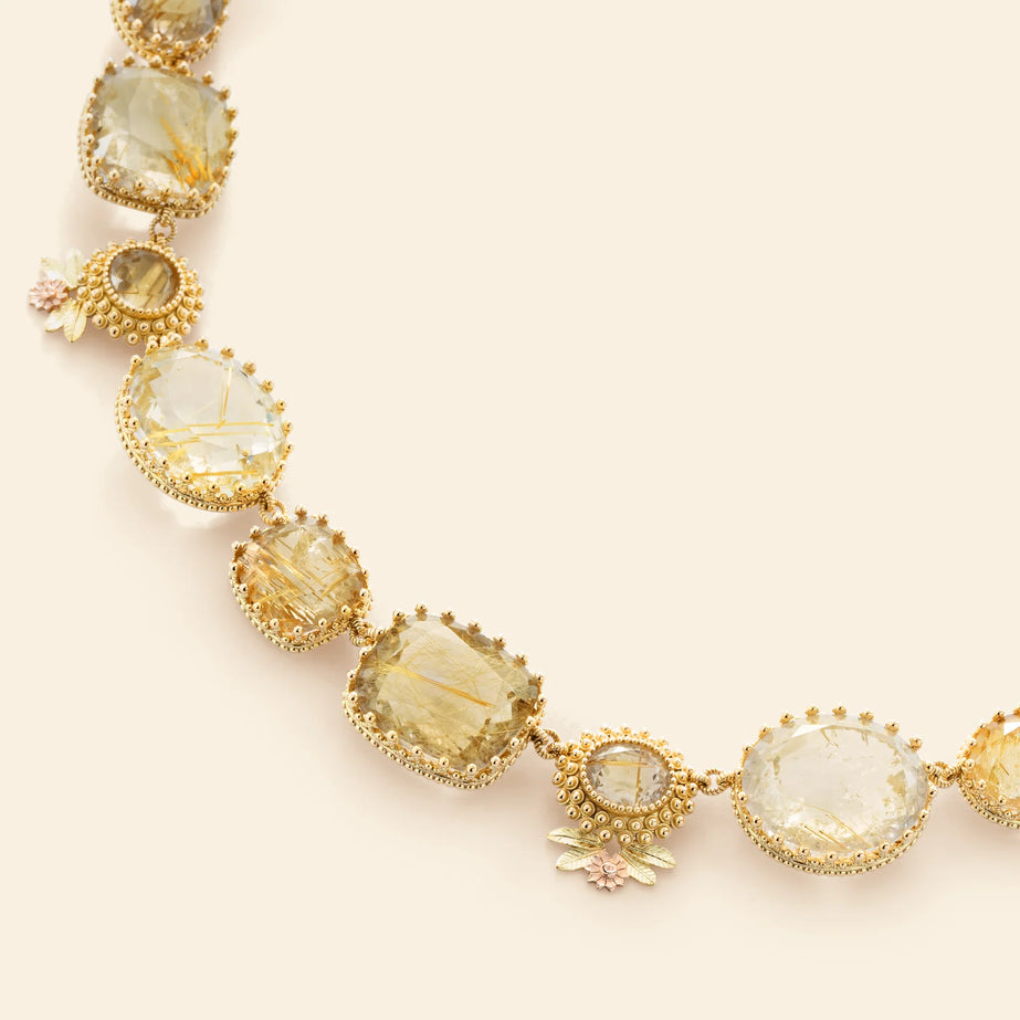 ピエールリ  ネックレス ルチルクォーツ