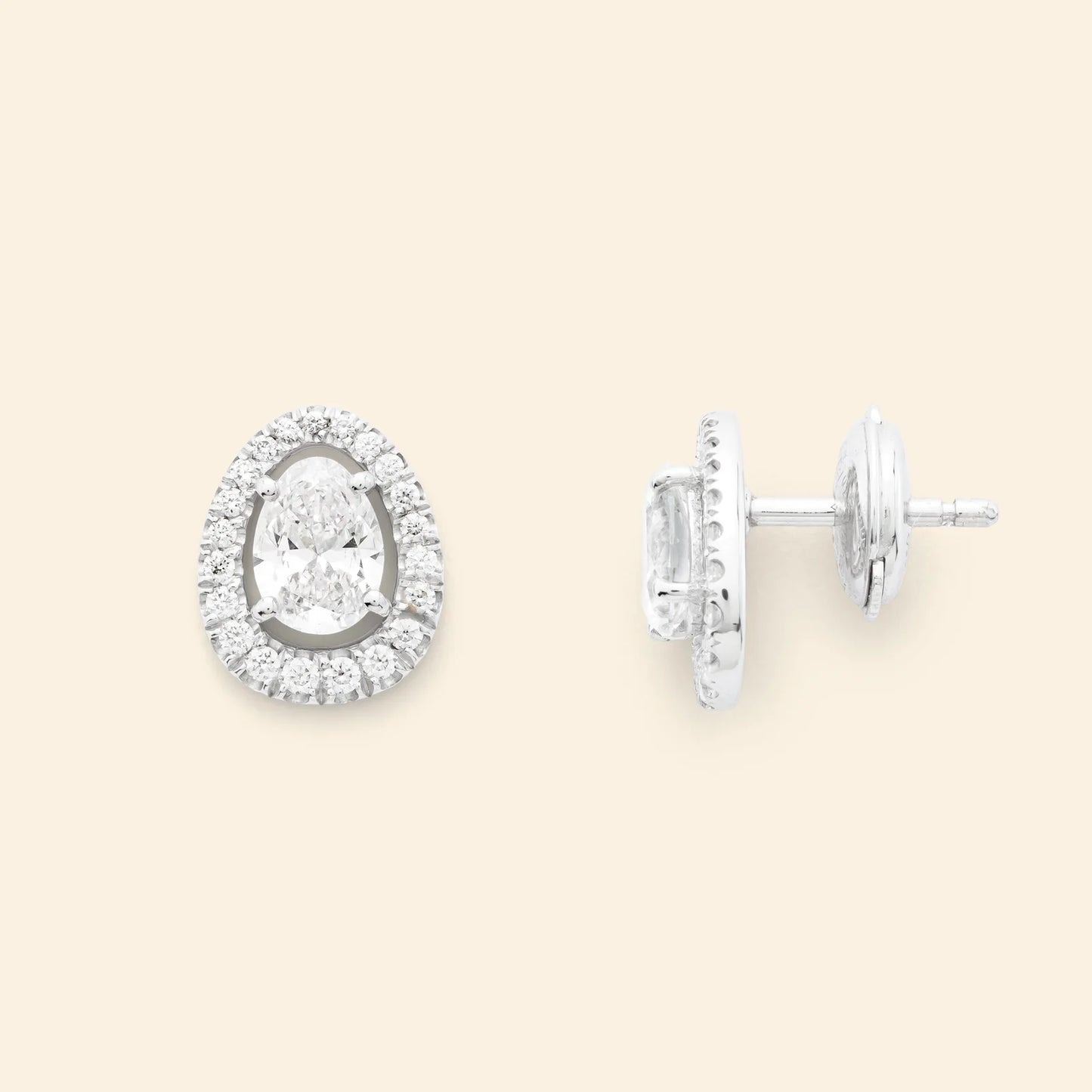 メレリオカット ダイヤモンド ピアス