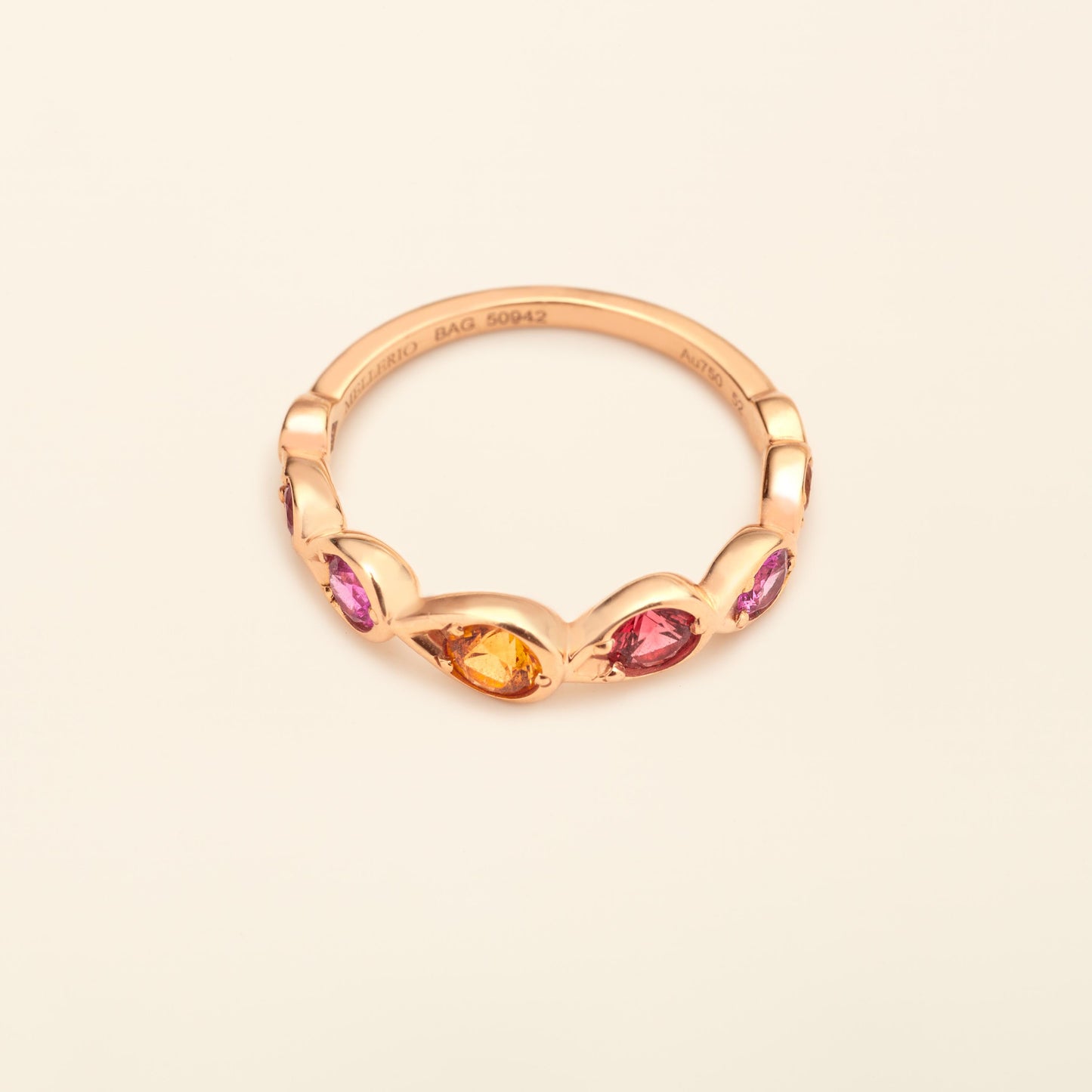 インドラ シンプルリング ピンク