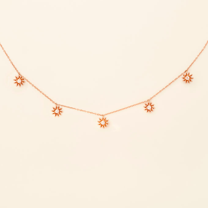 プチ カクタス ヴァニーユ ダイヤモンド 5ポイント ネックレス