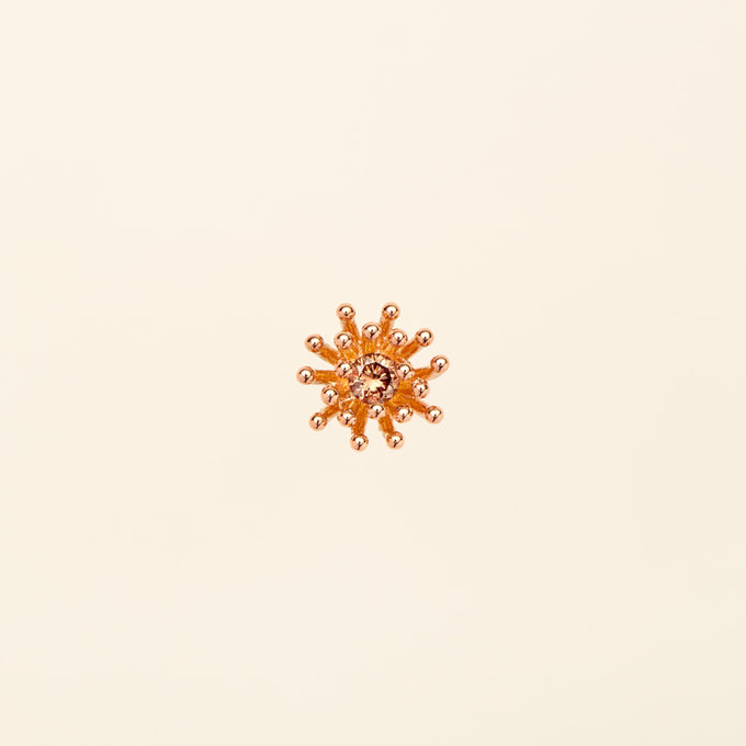 プチ カクタス ヴァニーユ ブラウンダイヤモンド ピアス