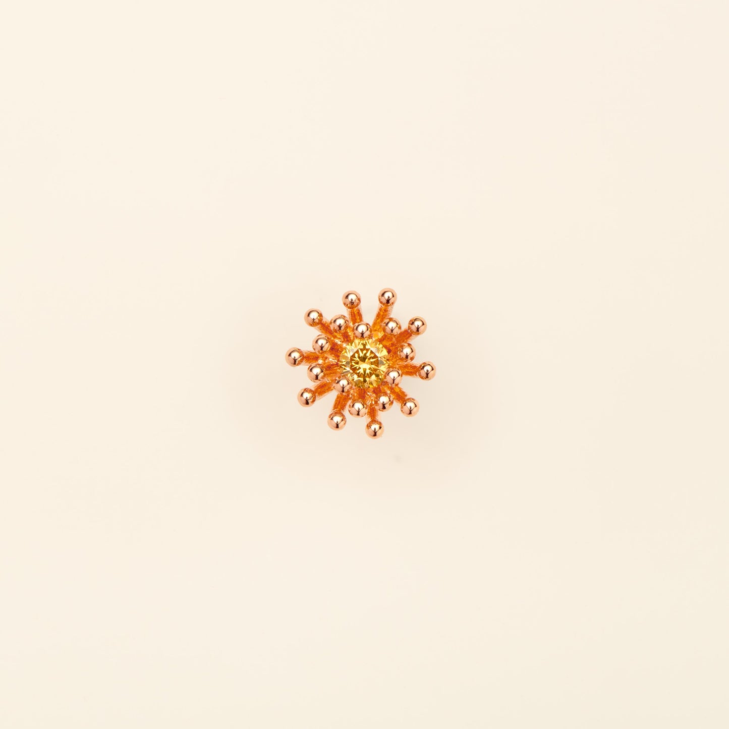 プチ カクタス ヴァニーユ イエローダイヤモンド ピアス